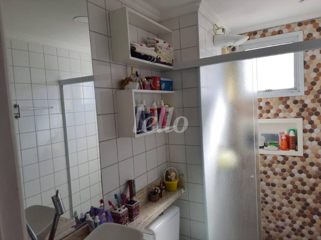 BANHEIRO de Apartamento à venda, Padrão com 47 m², 2 quartos e 1 vaga em Chácara Califórnia - São Paulo