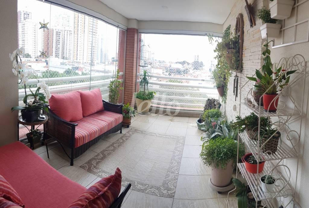 VARANDA de Apartamento à venda, Duplex com 146 m², 3 quartos e 3 vagas em Vila Gomes Cardim - São Paulo