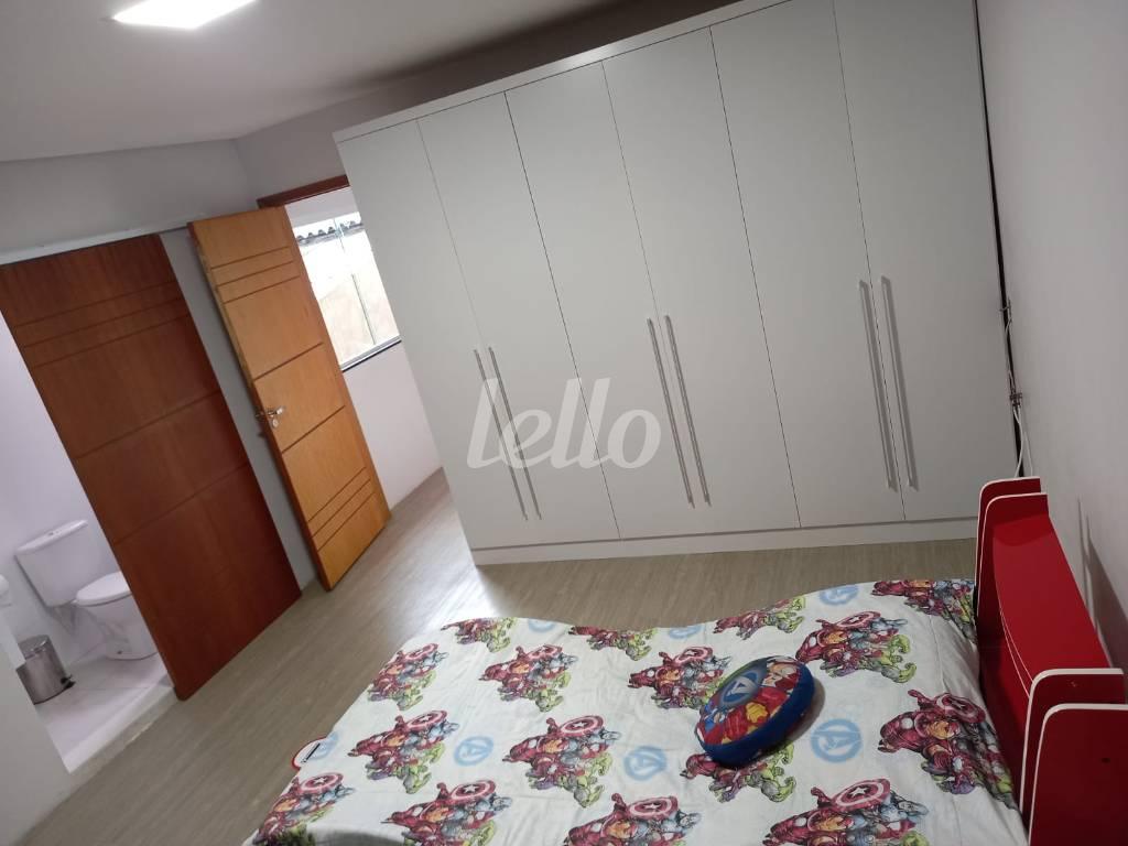 SUÍTE de Casa à venda, assobradada com 200 m², 2 quartos e 2 vagas em Vila Sacadura Cabral - Santo André