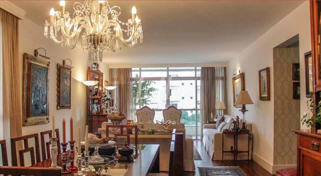 SALA de Apartamento à venda, Padrão com 186 m², 4 quartos e 3 vagas em Indianópolis - São Paulo