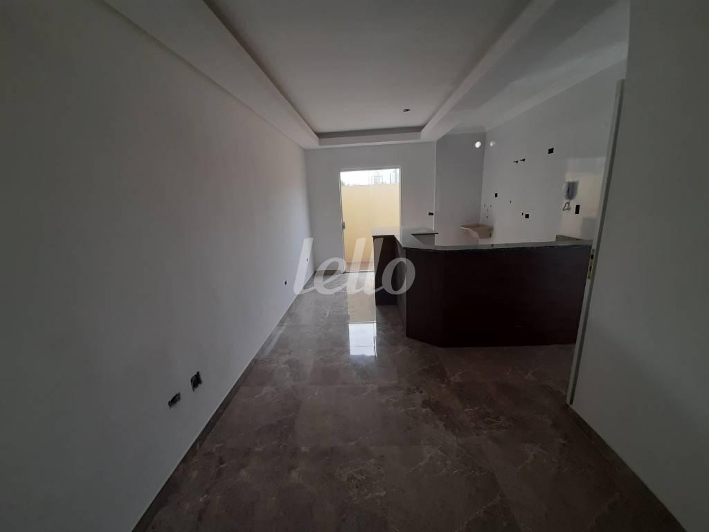 SALA E COZINHA de Apartamento para alugar, Padrão com 50 m², 2 quartos e 1 vaga em Campestre - Santo André
