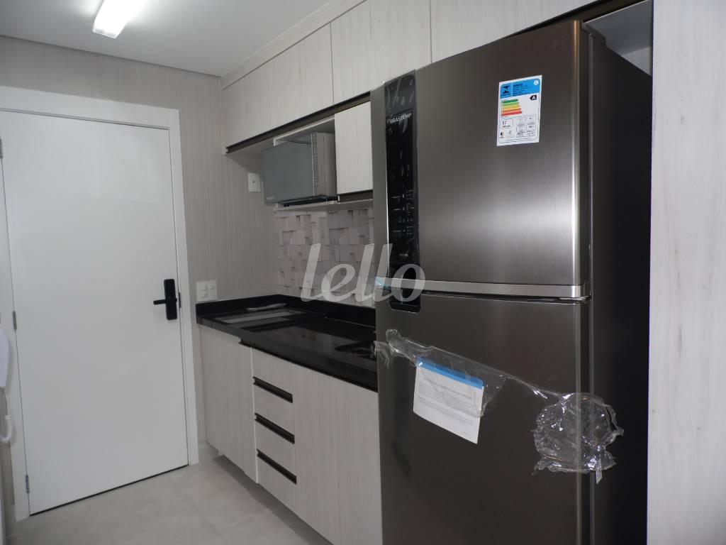 COZINHA de Apartamento para alugar, Studio com 24 m², 1 quarto e 1 vaga em Indianópolis - São Paulo