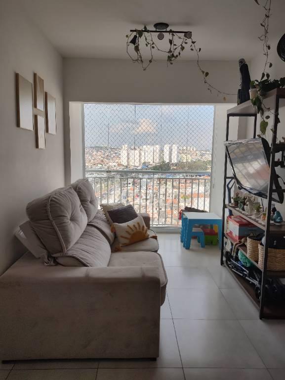 SALA DOIS AMBIENTES de Apartamento à venda, Padrão com 53 m², 2 quartos e 1 vaga em Jardim Independência - São Paulo