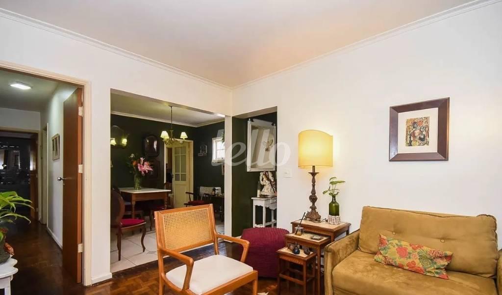 SALA de Apartamento à venda, Padrão com 117 m², 3 quartos e 1 vaga em Pinheiros - São Paulo