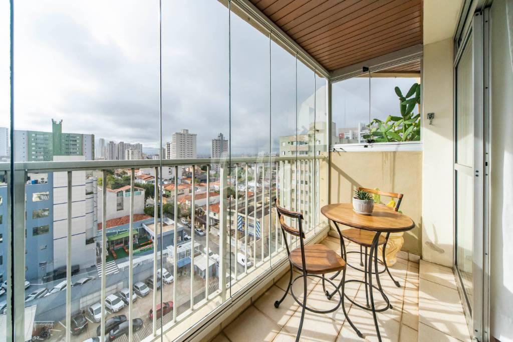 VARANDA SALA de Apartamento à venda, Padrão com 141 m², 4 quartos e 2 vagas em Campestre - Santo André