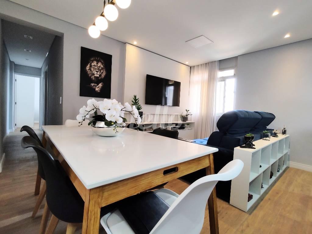 LIVING de Apartamento à venda, Padrão com 77 m², 2 quartos e 1 vaga em Mooca - São Paulo