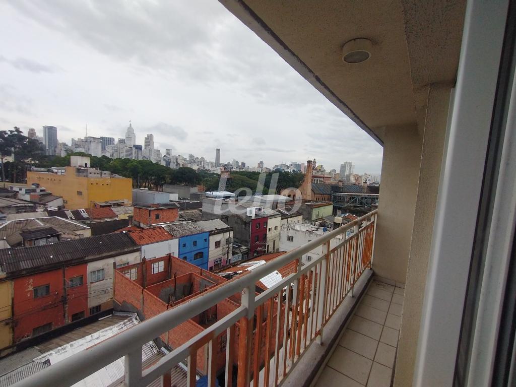 SACADA de Apartamento para alugar, Padrão com 35 m², 1 quarto e em Brás - São Paulo