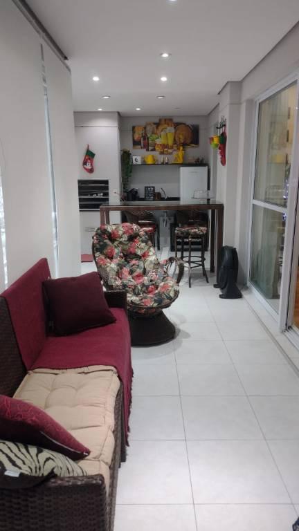 VARANDA GOURMET de Apartamento à venda, Padrão com 132 m², 3 quartos e 2 vagas em Vila Prudente - São Paulo