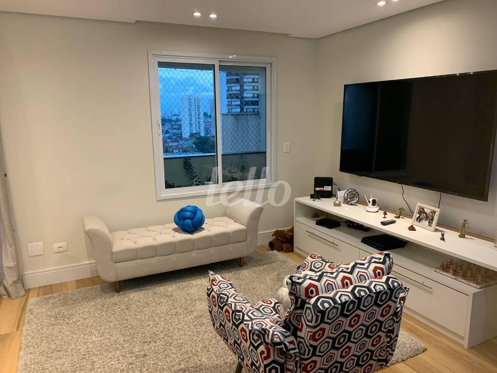 SALA DE ESTAR de Apartamento à venda, Duplex com 150 m², 3 quartos e 3 vagas em Tatuapé - São Paulo
