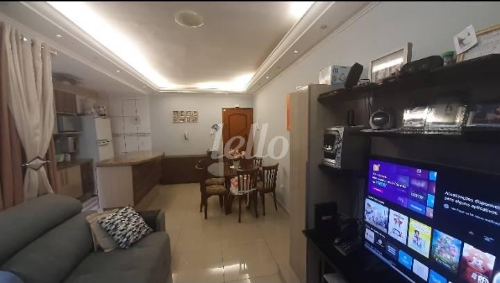 SALA DOIS AMBIENTES de Apartamento à venda, Padrão com 65 m², 2 quartos e 1 vaga em Vila Humaita - Santo André