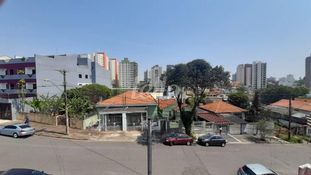 VISTA DA SACADA FRENTE de Casa à venda, sobrado com 250 m², 3 quartos e 5 vagas em Paraíso - Santo André