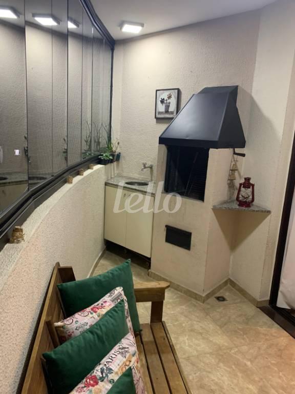 VARANDA GOURMET de Apartamento à venda, Padrão com 82 m², 2 quartos e 1 vaga em Cambuci - São Paulo