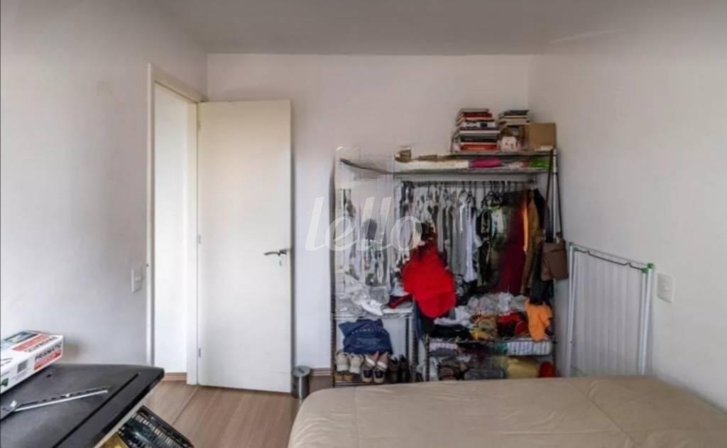DORMITÓRIO de Apartamento à venda, Padrão com 49 m², 2 quartos e 1 vaga em Cambuci - São Paulo
