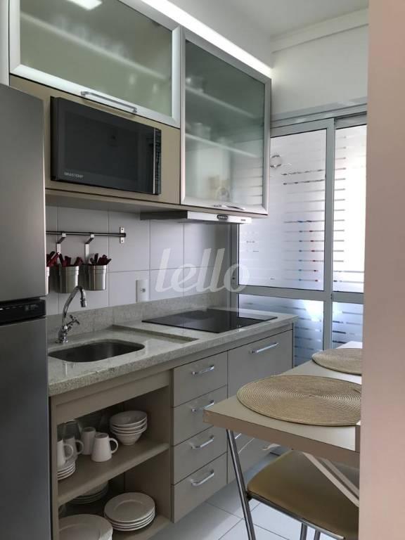 COZINHA de Apartamento à venda, Padrão com 43 m², 1 quarto e 1 vaga em República - São Paulo