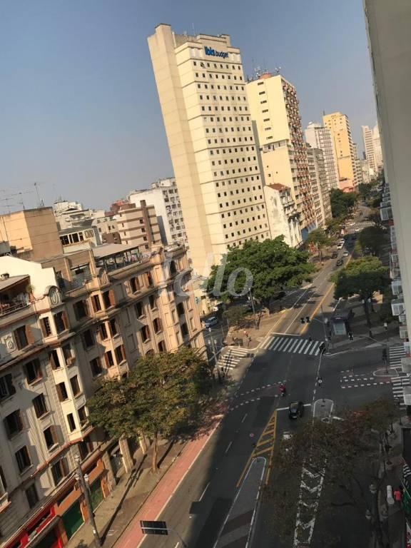 VISTA de Apartamento à venda, Padrão com 43 m², 1 quarto e 1 vaga em República - São Paulo