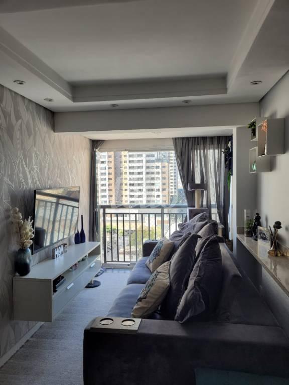 SALA DOIS AMBIENTES de Apartamento à venda, Padrão com 58 m², 2 quartos e 1 vaga em Brás - São Paulo
