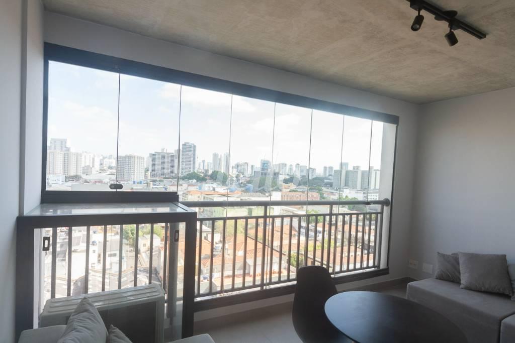 SALA de Apartamento à venda, Padrão com 36 m², 1 quarto e 1 vaga em Bom Retiro - São Paulo