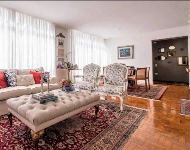 LIVING de Apartamento à venda, Padrão com 130 m², 3 quartos e 1 vaga em Jardim Paulista - São Paulo