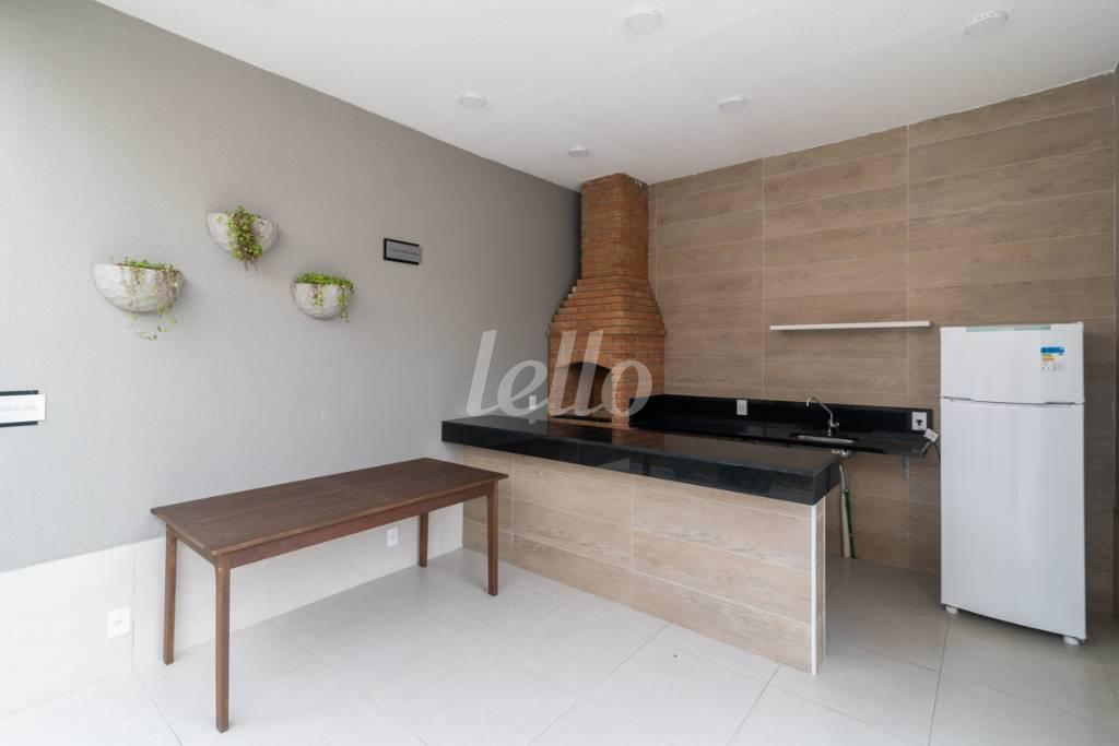 CHURRASQUEIRA de Apartamento para alugar, Padrão com 44 m², 2 quartos e 1 vaga em Mooca - São Paulo