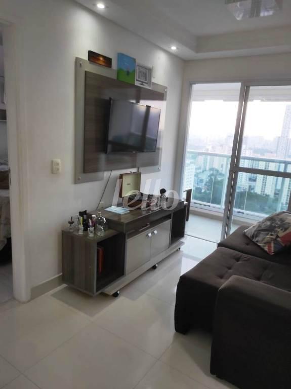 SALA DE ESTAR - MÓVEIS de Apartamento à venda, Padrão com 45 m², 1 quarto e 1 vaga em Tatuapé - São Paulo