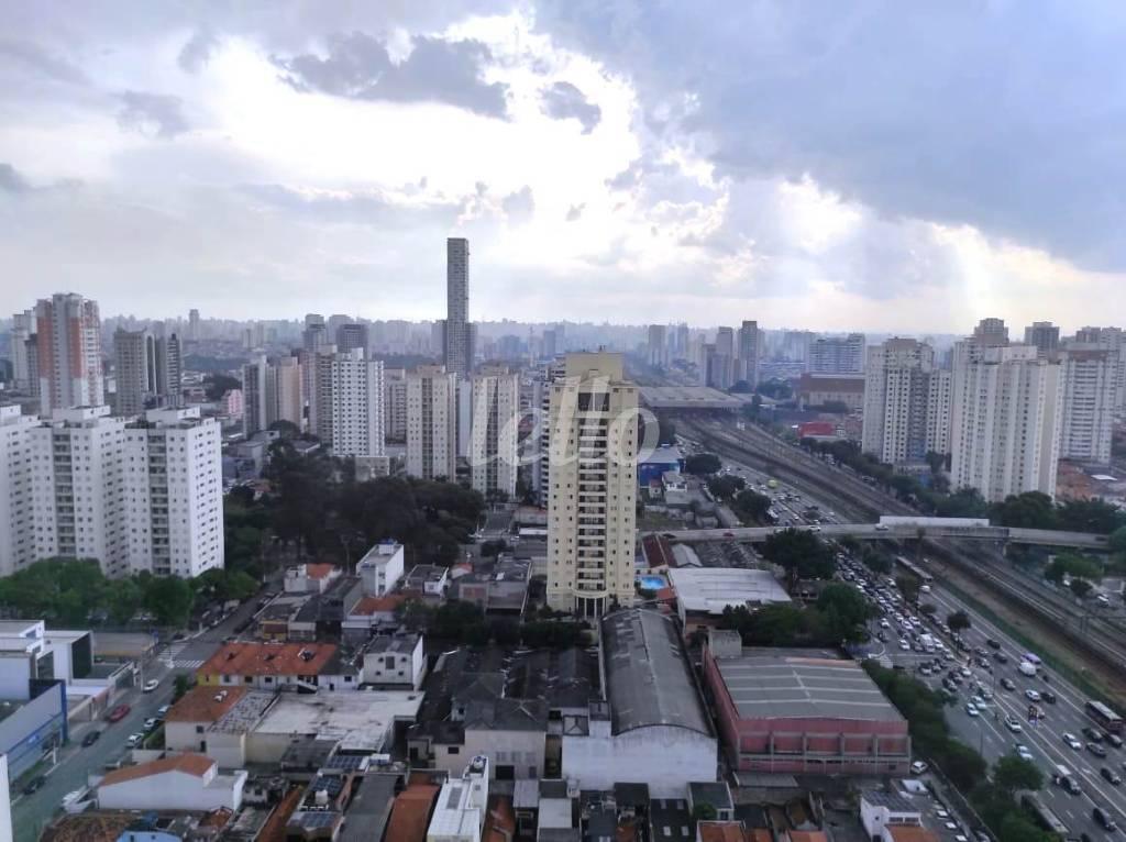 VARANDA - VISÃO de Apartamento à venda, Padrão com 45 m², 1 quarto e 1 vaga em Tatuapé - São Paulo