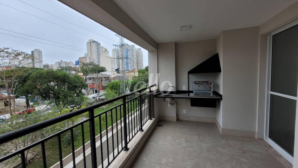 VARANDA GOURMET de Apartamento à venda, Padrão com 69 m², 2 quartos e 2 vagas em Mooca - São Paulo