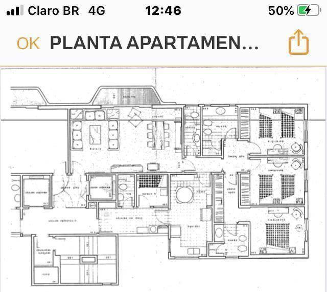 PLANTA APARTAMENTO de Apartamento à venda, Padrão com 135 m², 3 quartos e 3 vagas em Campo Belo - São Paulo