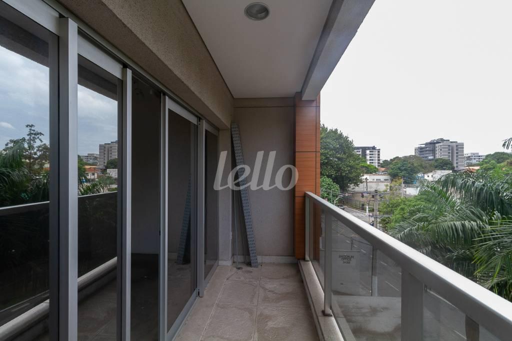 SACADA de Sala / Conjunto para alugar, Padrão com 36 m², e em Brooklin Paulista - São Paulo