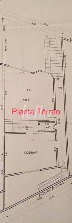 PLANTA - TÉRREO de Casa à venda, sobrado com 130 m², 3 quartos e 4 vagas em Cidade Mãe do Céu - São Paulo