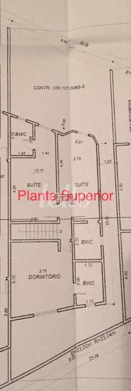 PLANTA - SUPERIOR de Casa à venda, sobrado com 130 m², 3 quartos e 4 vagas em Cidade Mãe do Céu - São Paulo