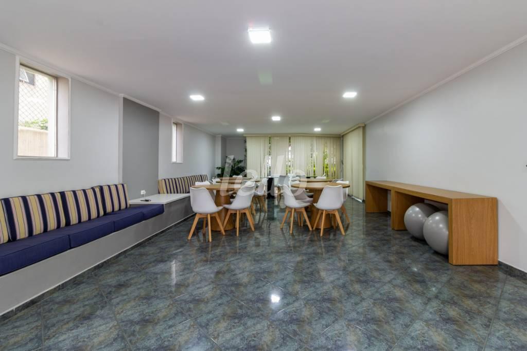 SALAO DE FESTAS de Apartamento para alugar, Padrão com 100 m², e 1 vaga em Jardim Das Acácias - São Paulo