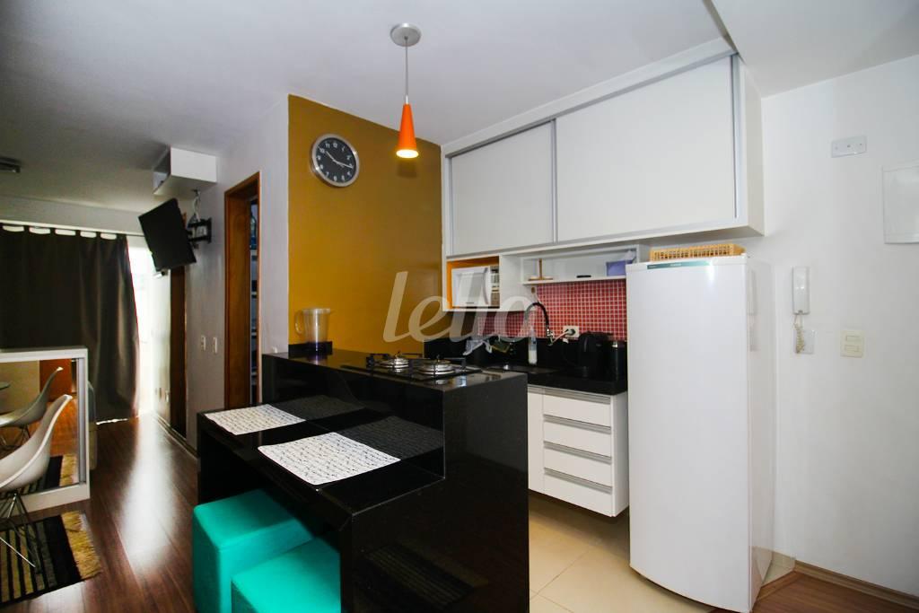 COZINHA de Apartamento à venda, Padrão com 35 m², 1 quarto e 1 vaga em Jardim Paulista - São Paulo
