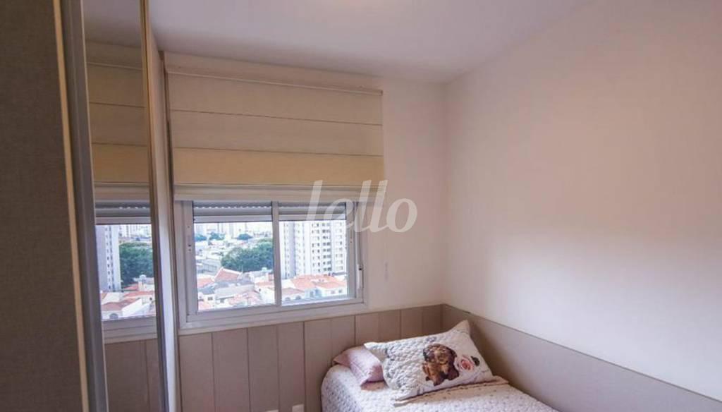 DORMITÓRIO 2  - FOTO ILUSTRATIVA de Apartamento à venda, Padrão com 77 m², 3 quartos e 2 vagas em Alto da Moóca - São Paulo