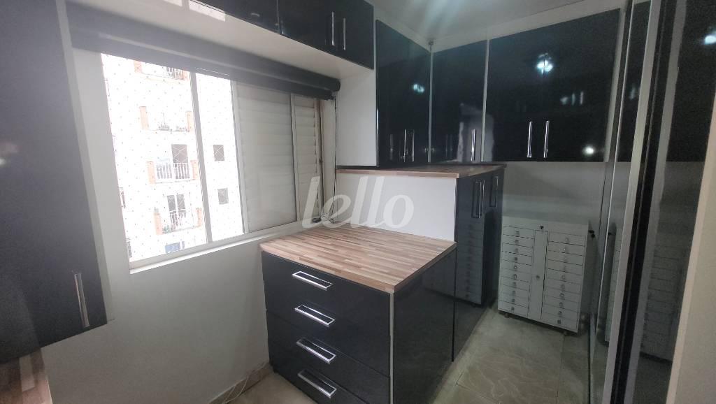 2º DORMITÓRIO (CLOSET) de Apartamento à venda, Padrão com 68 m², 2 quartos e 1 vaga em Vila Ivone - São Paulo