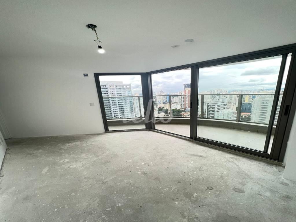 DORMITORIO de Apartamento à venda, Padrão com 49 m², 1 quarto e 1 vaga em Pinheiros - São Paulo