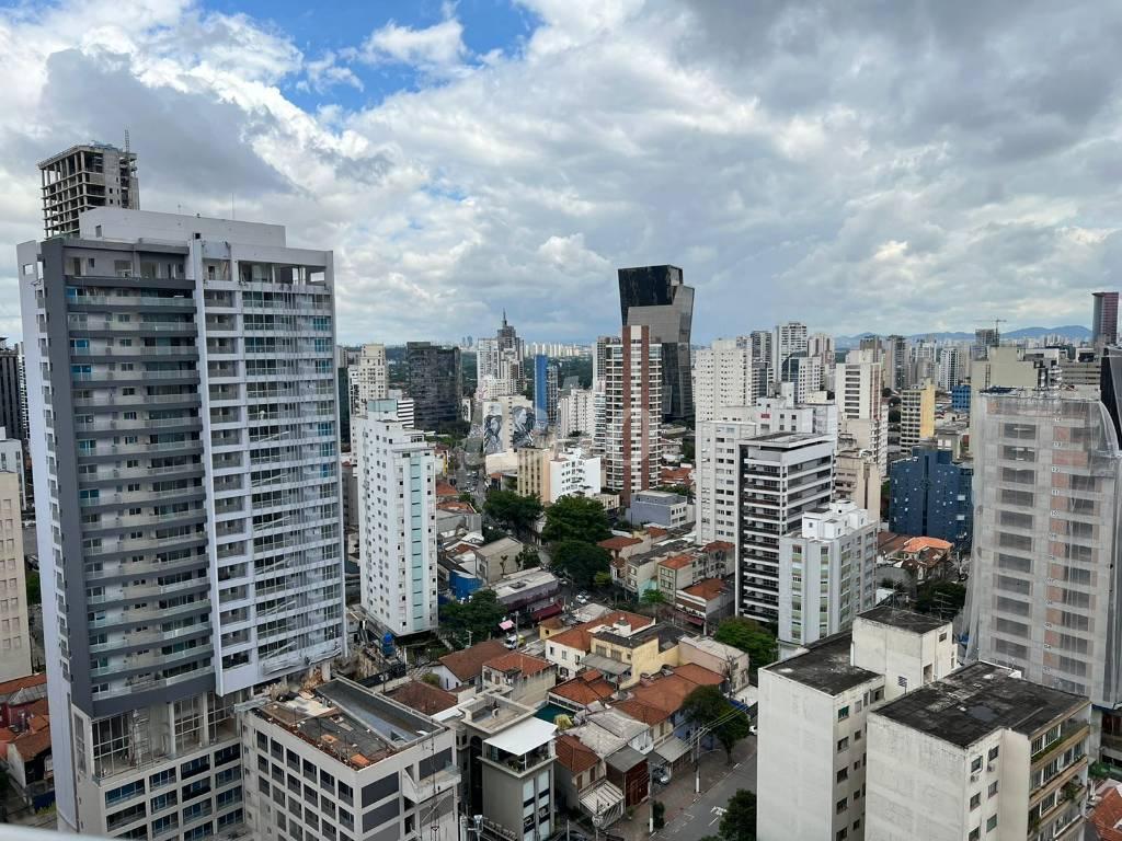 VISTA de Apartamento à venda, Padrão com 49 m², 1 quarto e 1 vaga em Pinheiros - São Paulo