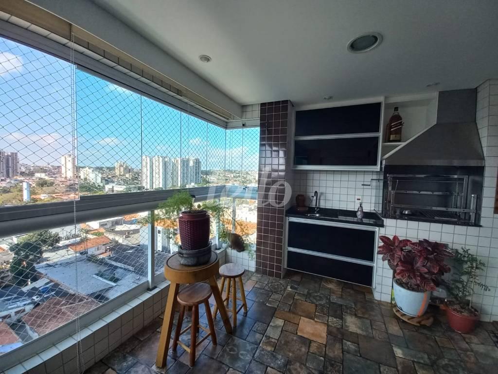 VARANDA GOURMET de Apartamento à venda, Padrão com 145 m², 3 quartos e 3 vagas em Jardim Nova Petrópolis - São Bernardo do Campo