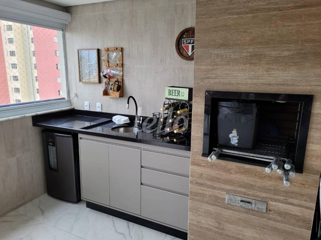 ÁREA GOURMET 1 de Apartamento à venda, Padrão com 118 m², 3 quartos e 2 vagas em Vila Ivone - São Paulo