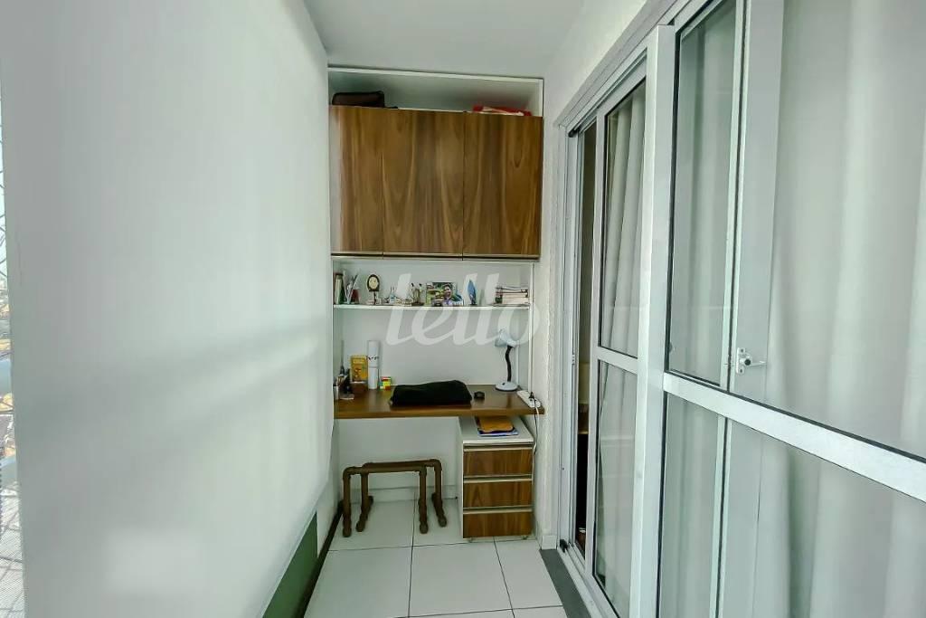 VARANDA de Apartamento à venda, Padrão com 48 m², 2 quartos e 1 vaga em Brás - São Paulo