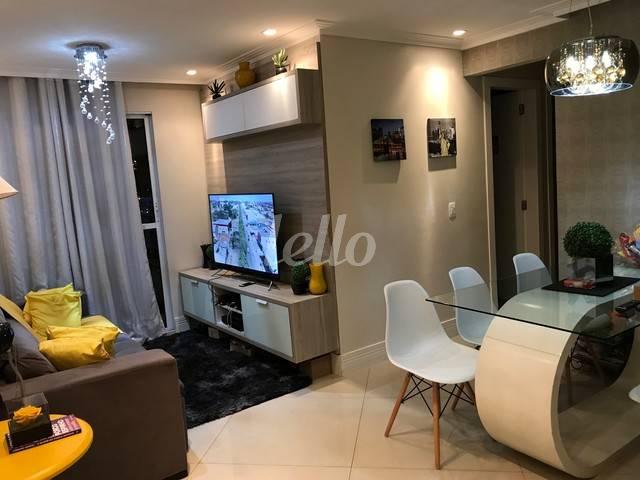 SALA DOIS AMBIENTES de Apartamento à venda, Padrão com 60 m², 3 quartos e 1 vaga em Parque Erasmo Assunção - Santo André