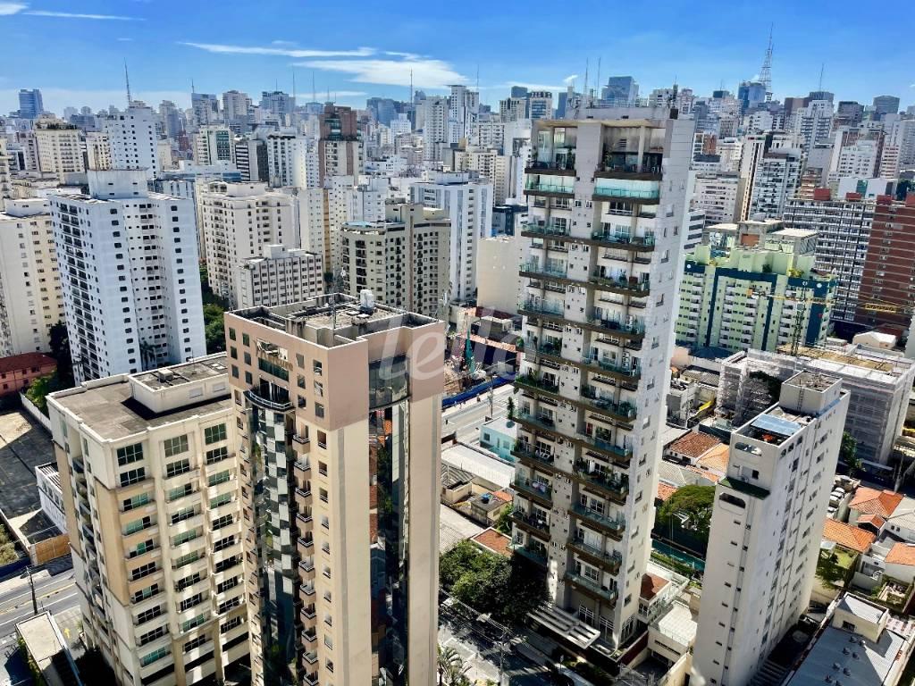 VISTA de Apartamento à venda, Padrão com 147 m², 3 quartos e 2 vagas em Paraíso - São Paulo