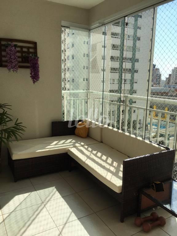 VARANDA de Apartamento à venda, Padrão com 70 m², 2 quartos e 1 vaga em Olímpico - São Caetano do Sul