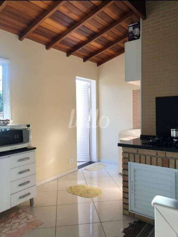 COZINHA DA ÁREA GOURMET de Casa à venda, sobrado com 280 m², 3 quartos e 4 vagas em Vila Marina - Santo André