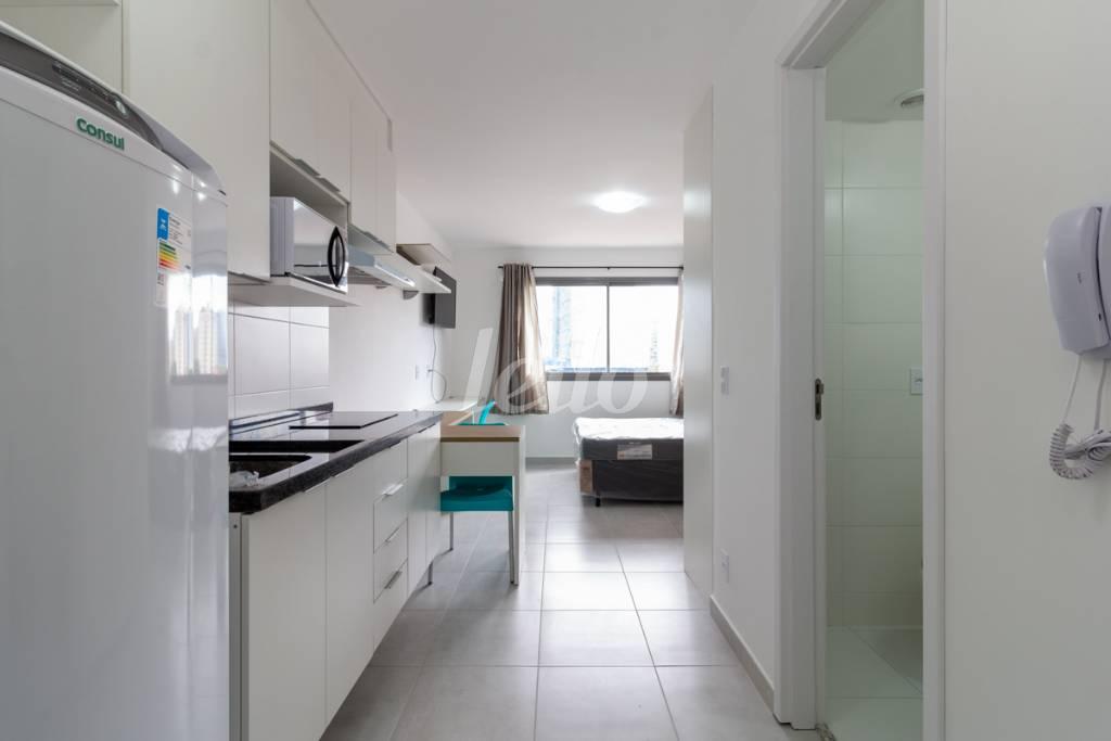 COZINHA de Apartamento para alugar, Padrão com 25 m², 1 quarto e em Vila Clementino - São Paulo