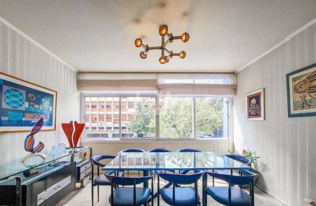 SALA de Apartamento à venda, Padrão com 130 m², 3 quartos e 1 vaga em Higienópolis - São Paulo