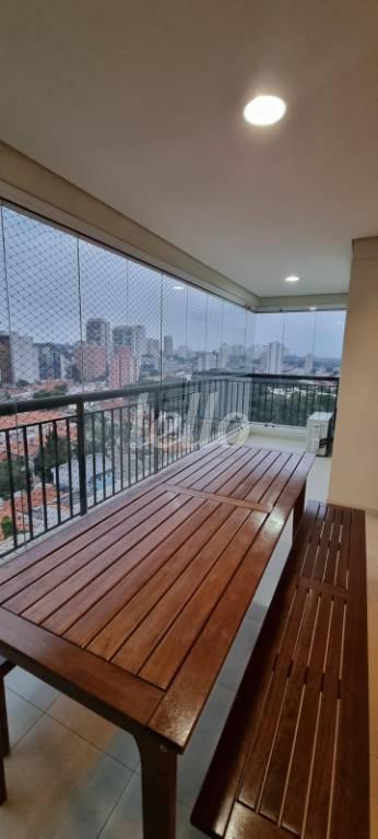 VARANDA GOURMET de Apartamento à venda, Padrão com 117 m², 4 quartos e 2 vagas em Santo Amaro - São Paulo