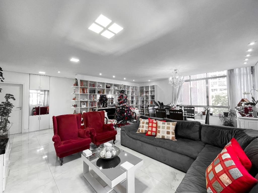 SALA de Apartamento à venda, Padrão com 190 m², 3 quartos e 2 vagas em Paraíso - São Paulo