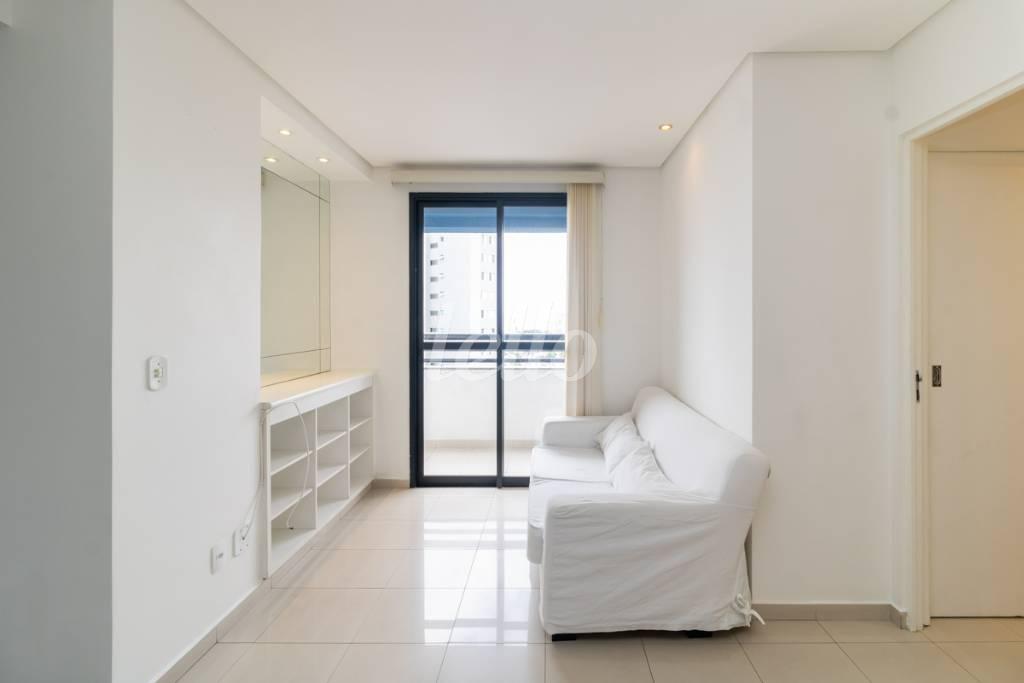 SALA de Apartamento à venda, Padrão com 50 m², 1 quarto e 1 vaga em Tatuapé - São Paulo