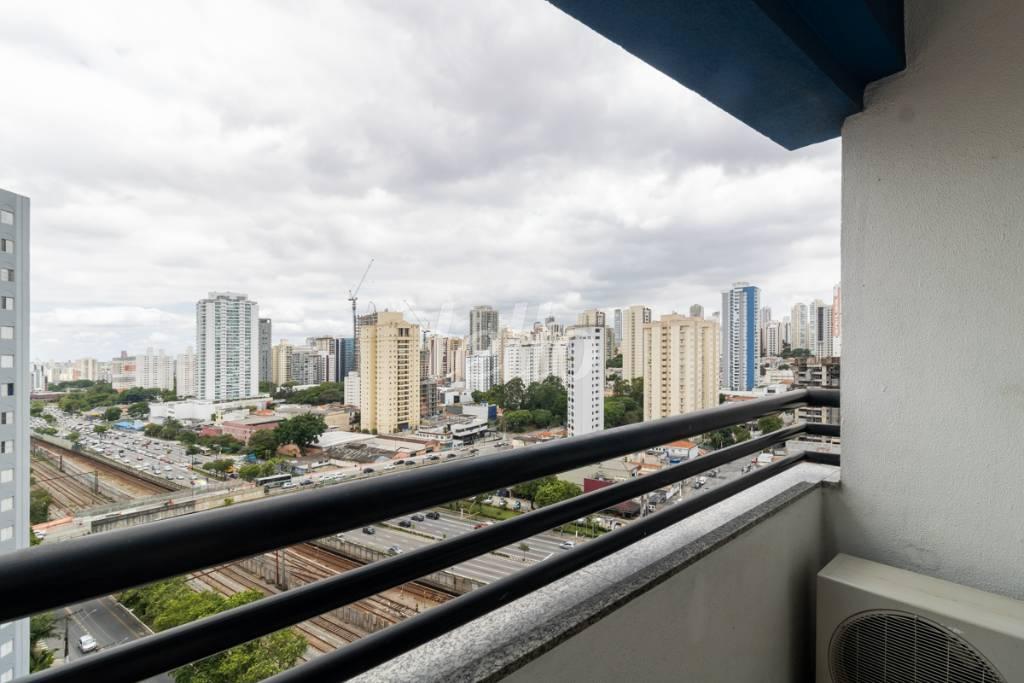 VARANDA de Apartamento à venda, Padrão com 50 m², 1 quarto e 1 vaga em Tatuapé - São Paulo