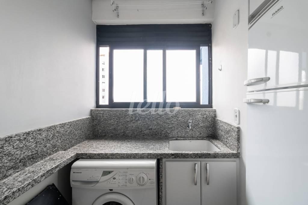 ÁREA DE SERVIÇO de Apartamento à venda, Padrão com 50 m², 1 quarto e 1 vaga em Tatuapé - São Paulo